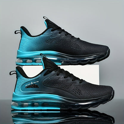 Men's White Blue Mesh Shoes - product view 3