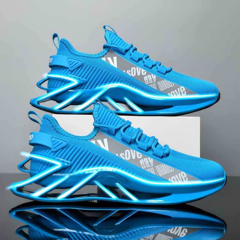 Men's Red Mesh Shoes - product view 4