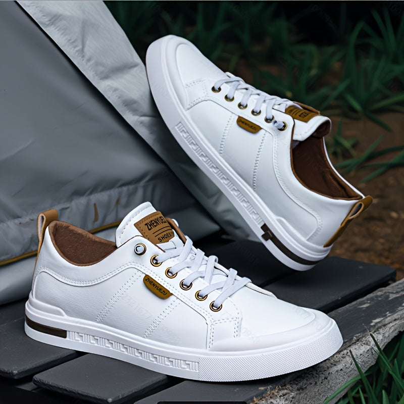 Men's White And Khaki Shoes - product view 3