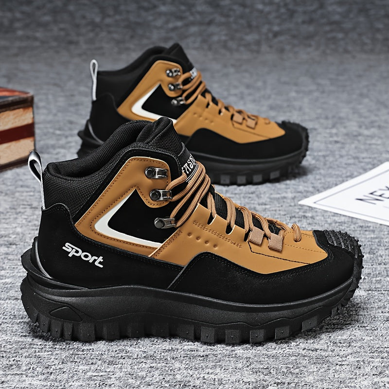 Men's Black Khaki Shoes - product view 1