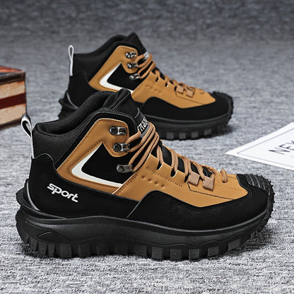 Men's Black Khaki Shoes - product view 1
