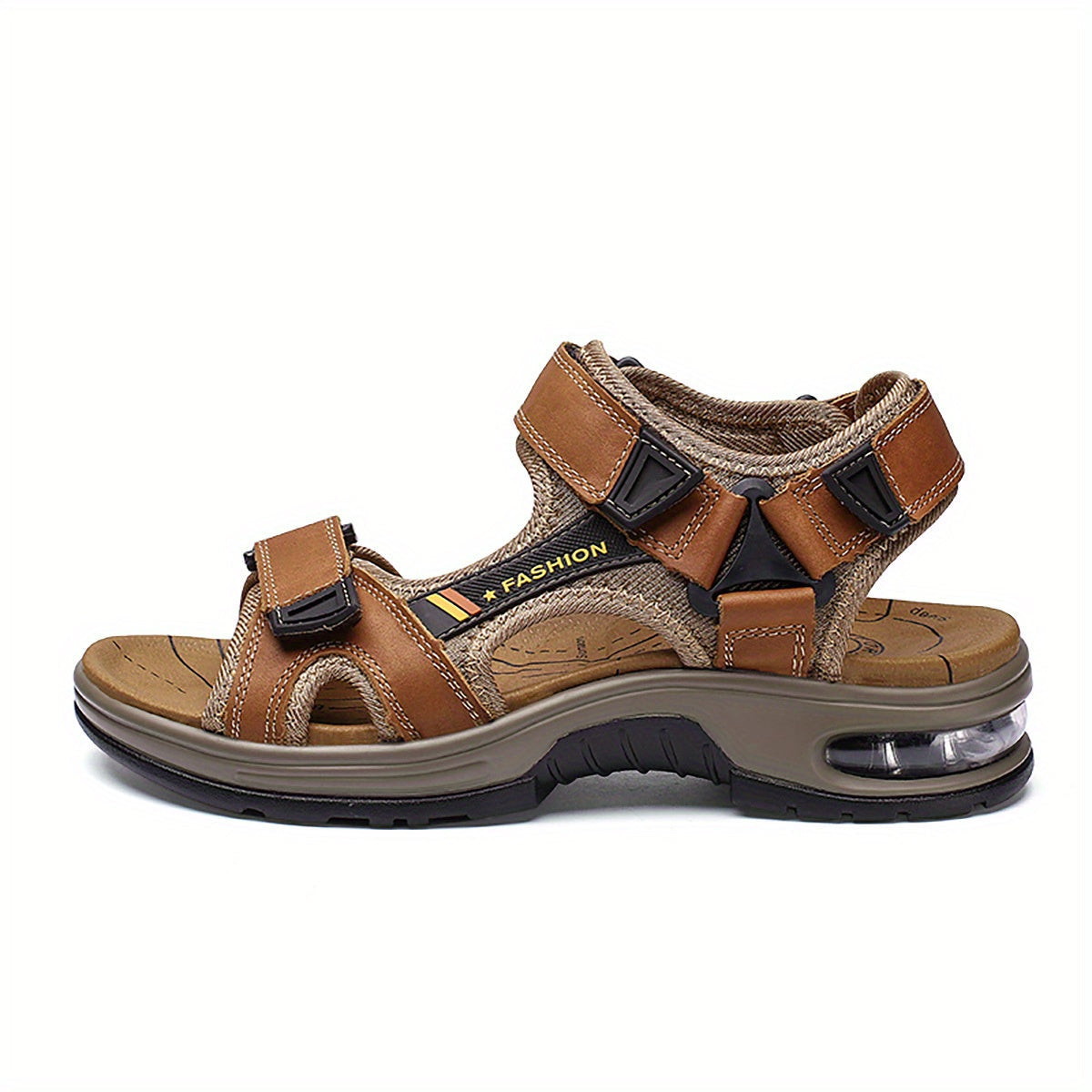 Men's Light Brown-1 Faux Leather Shoes - product view 2