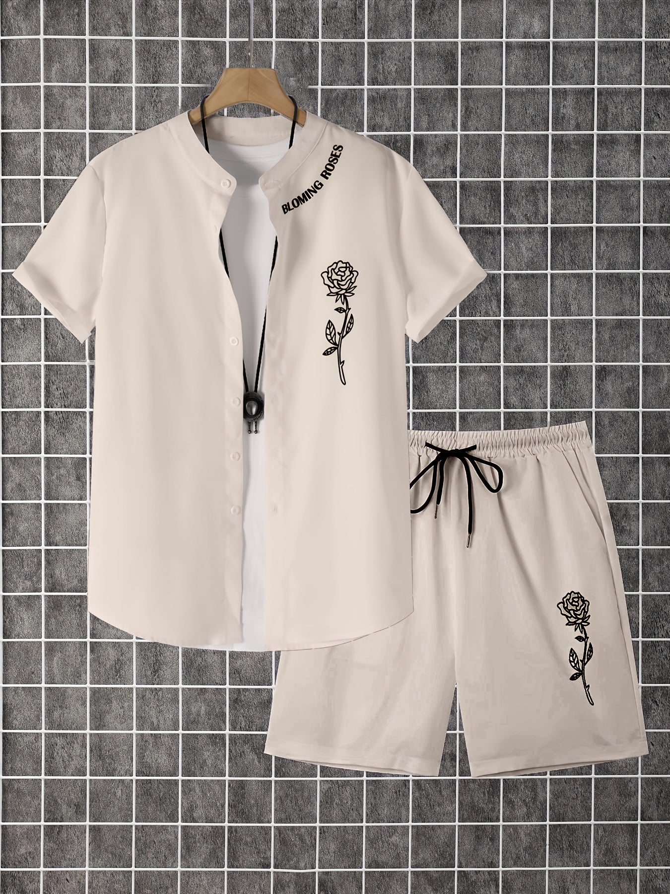Men's Shirt and Shorts Set - Coordinated Summer Style
