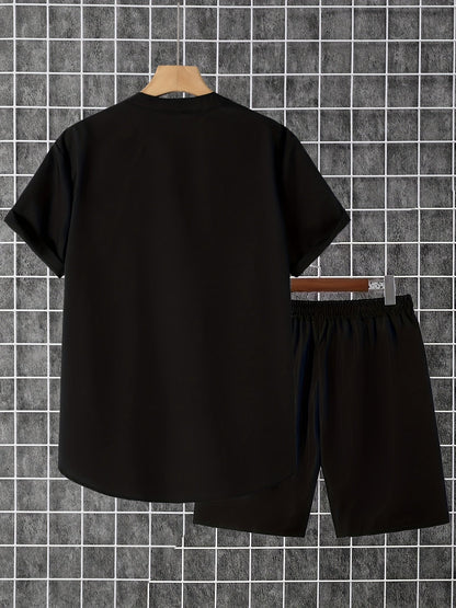 Men's Shirt and Shorts Set - Coordinated Summer Style