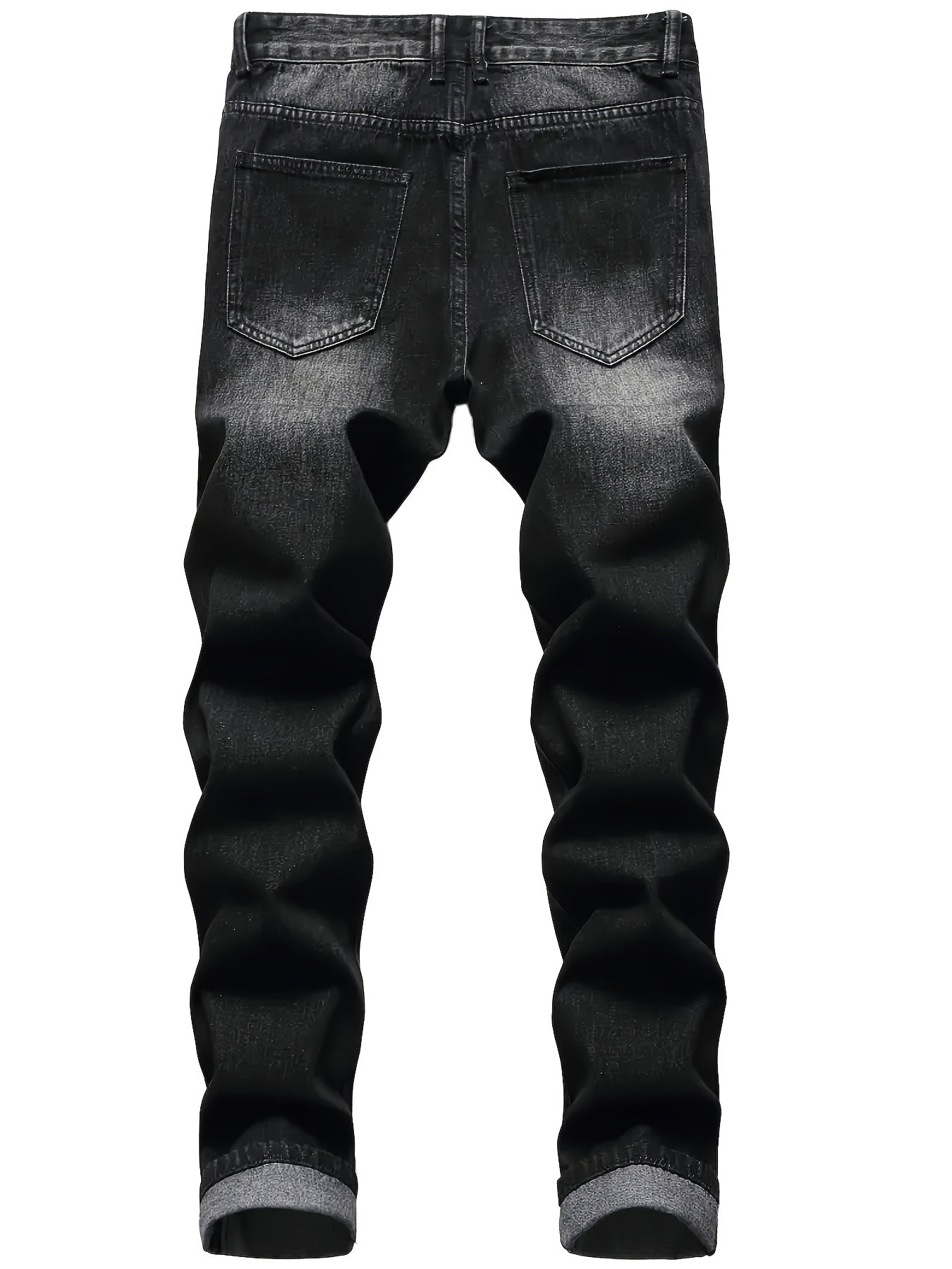 Men's Skinny Jeans - Classic Wash Distressed