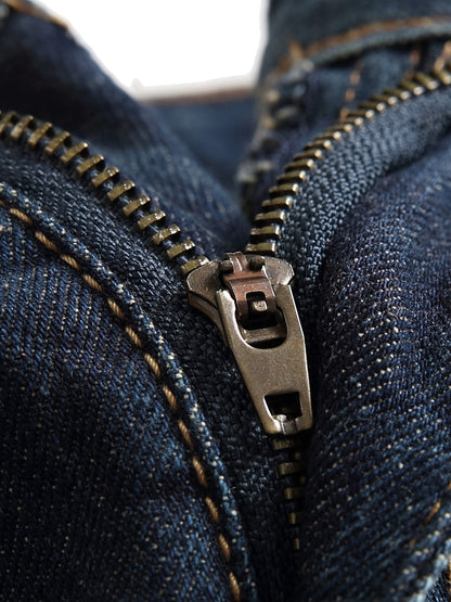 Men's Skinny Jeans - Classic Wash Distressed Streetwear