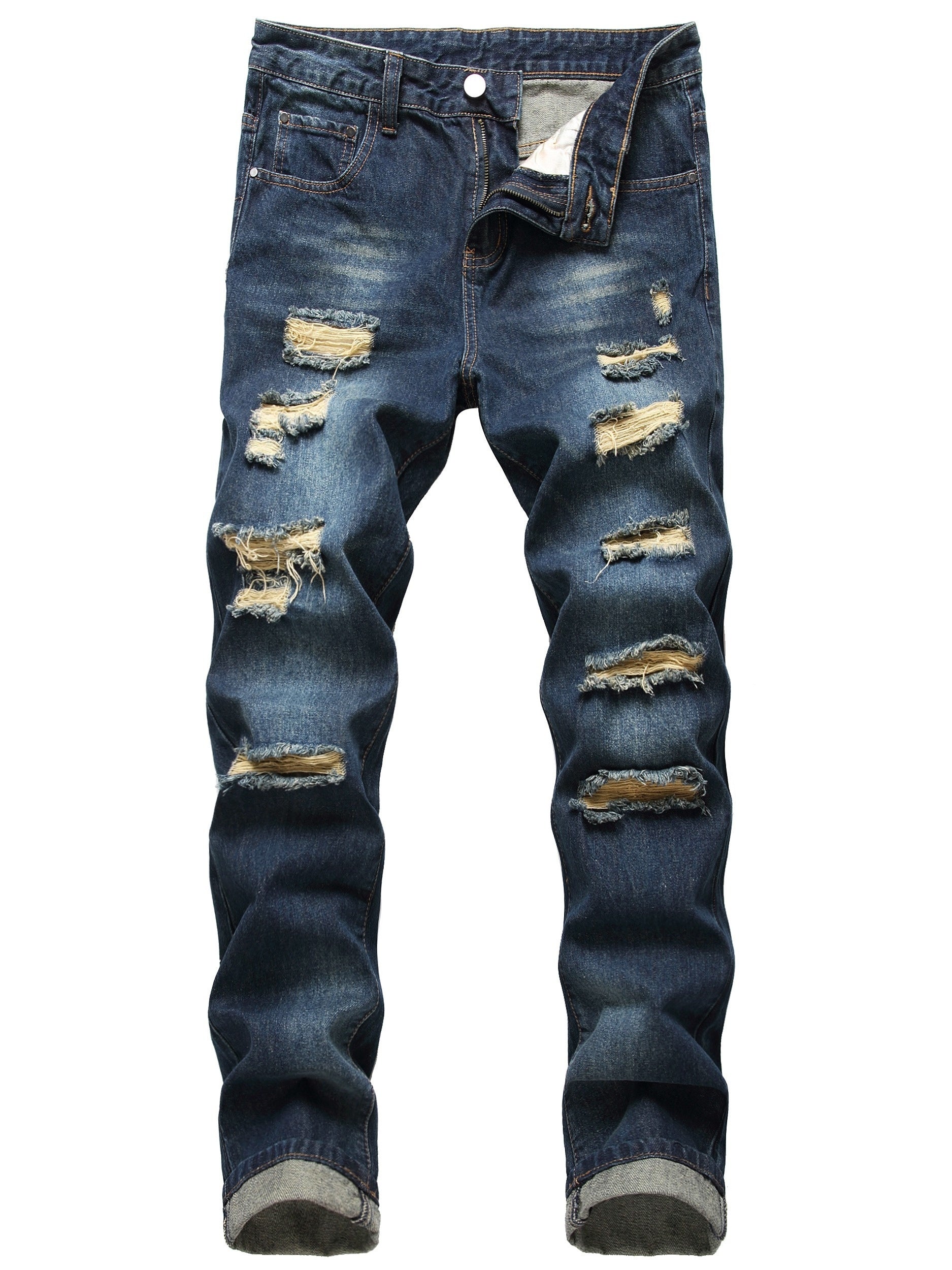 Men's Navy Color Jeans - product view 3