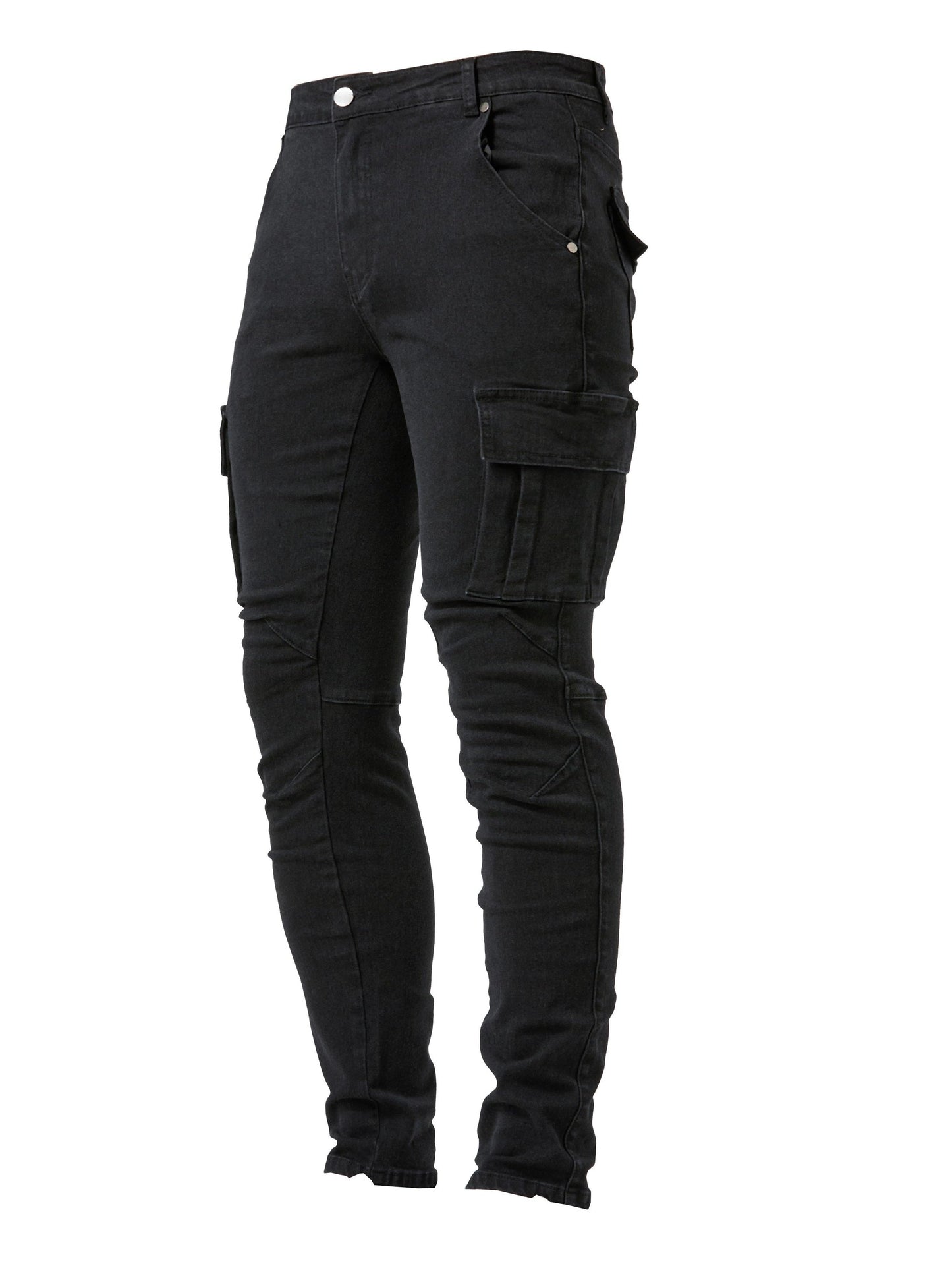 Men's Black Denim Slim-Fit Jeans - product view 11