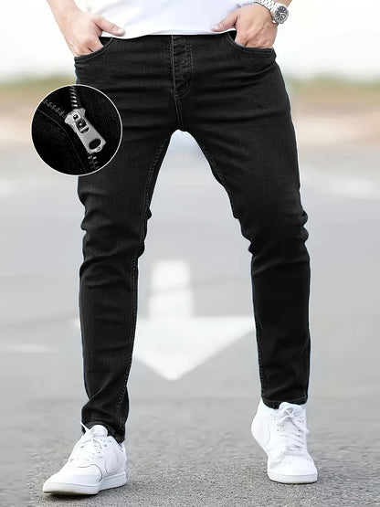 Men's Slim Fit Jeans - Classic Wash Clean Finish