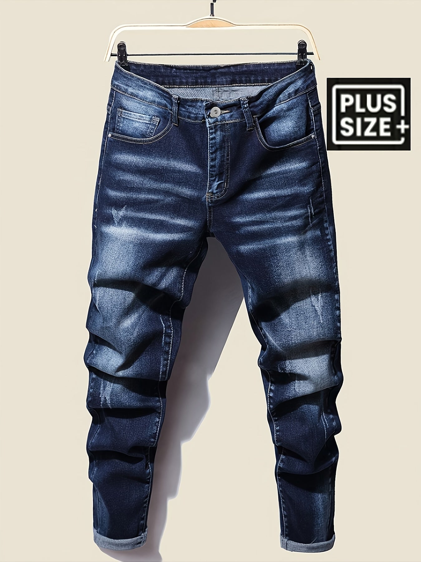 Men's Navy Color Denim Jeans - product view 4