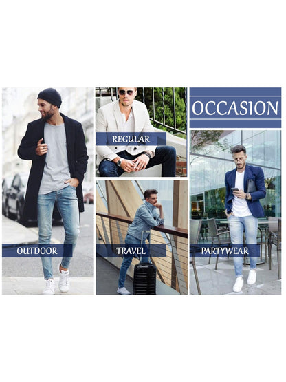 Men's Slim Fit Jeans - Classic Wash Clean Finish Everyday