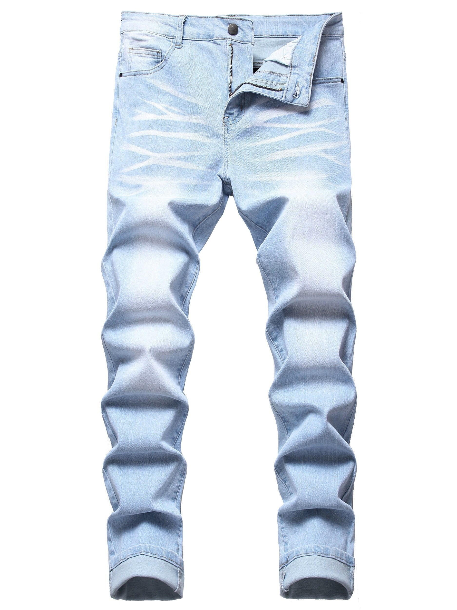 Men's Light Blue Denim Jeans - product view 4