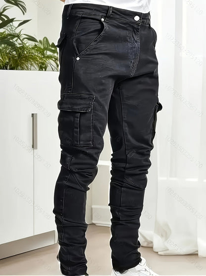Men's Black Slim-Fit Jeans - product view 5