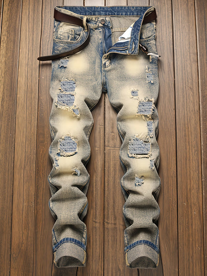 Men's Mud Yellow Denim Jeans - product view 2