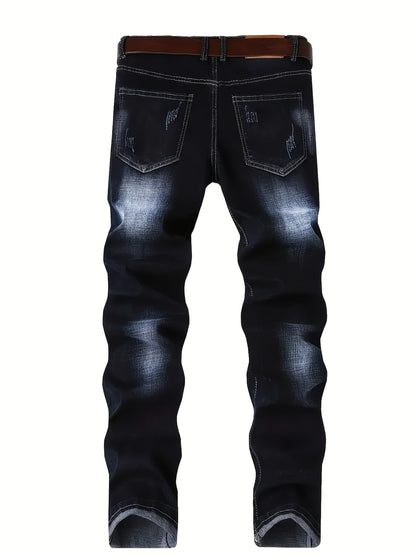 Men's Slim Fit Jeans - Classic Wash Clean Finish Travel