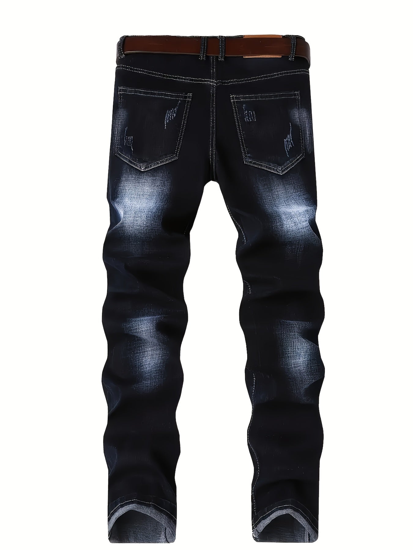 Men's Slim Fit Jeans - Classic Wash Clean Finish Travel