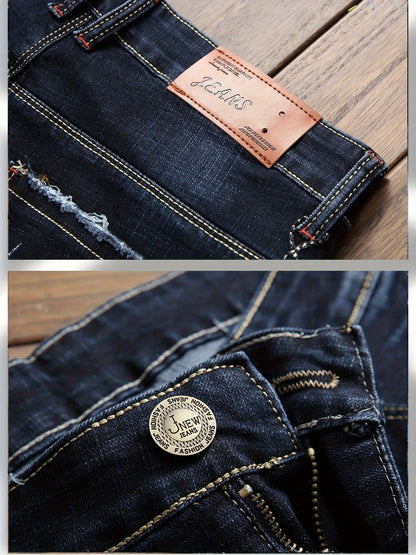 Men's Slim Fit Jeans - Classic Wash Clean Finish Travel
