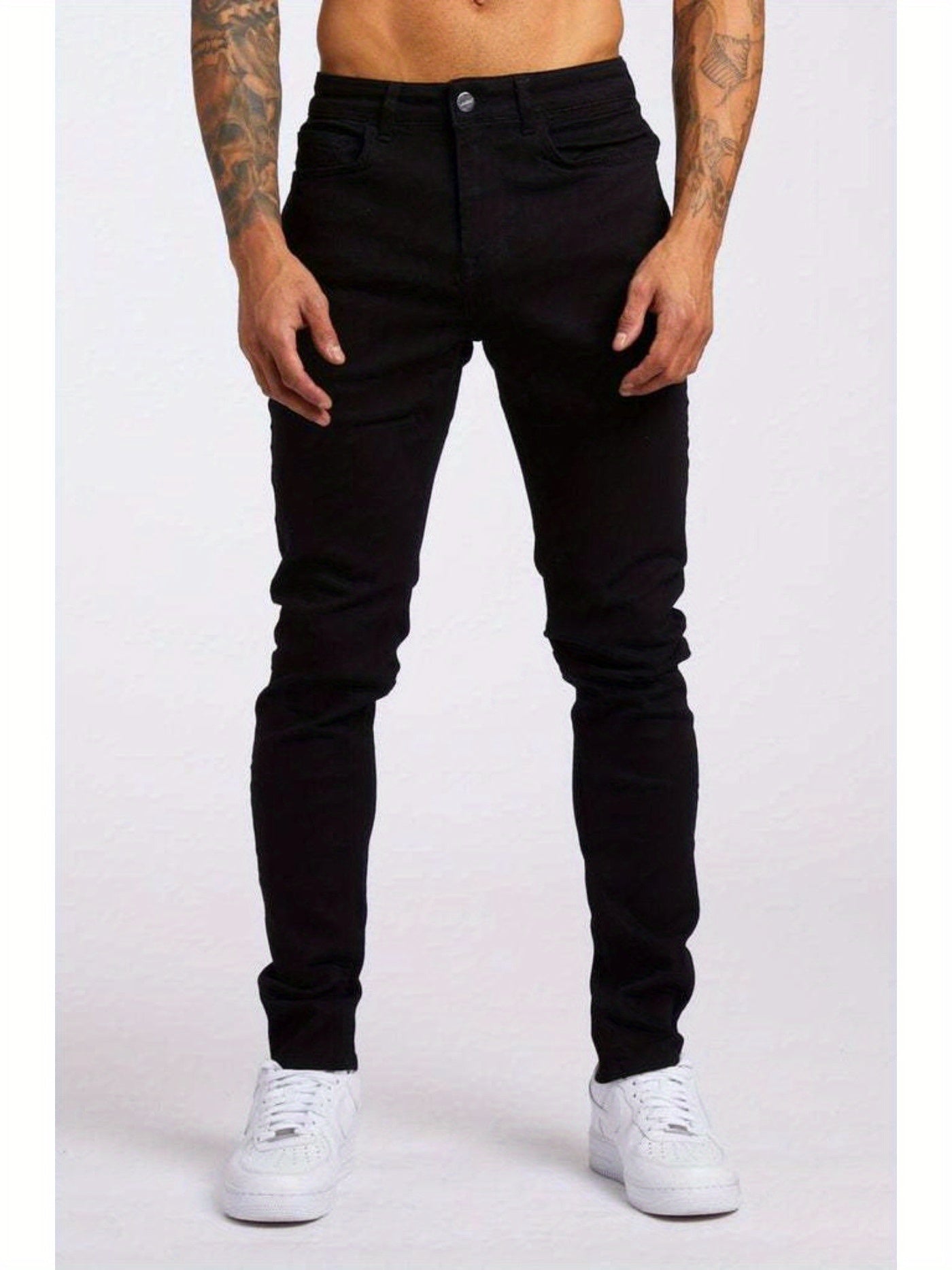 Men's Slim Fit Jeans - Classic Wash Clean Finish Travel 374501