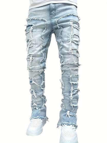 Men's Slim Fit Jeans - Classic Wash Clean Finish Travel 519077