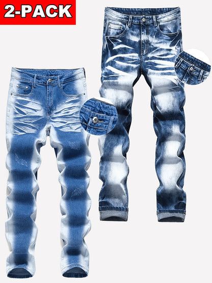Men's Black+Blue Denim Jeans - product view 17