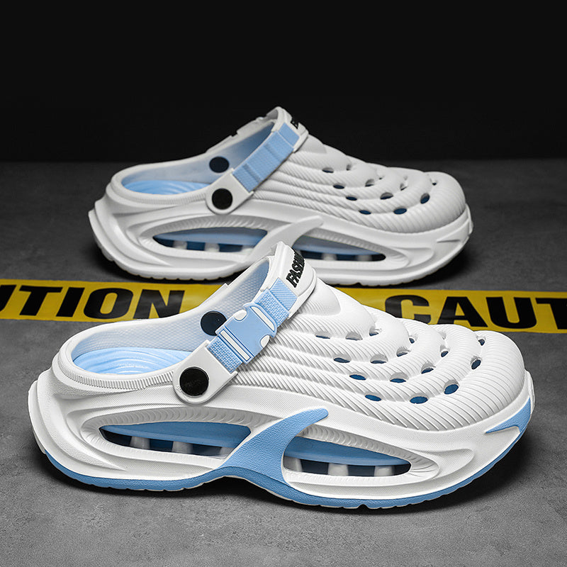 Men's White Blue Shoes - product view 1