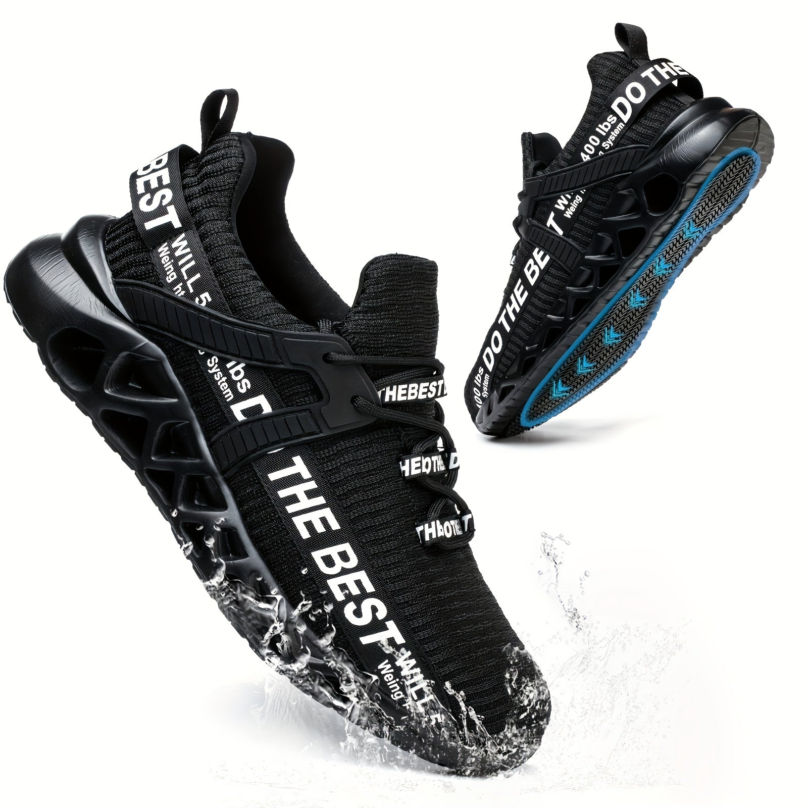 Men's Black Lace Shoes - product view 1