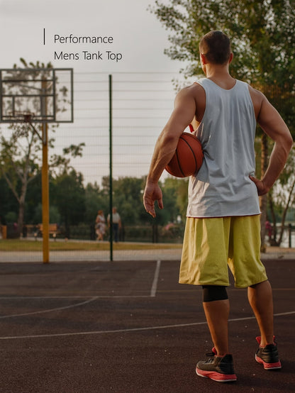 Men's Solid Color T-Shirt - Sleeveless 473957