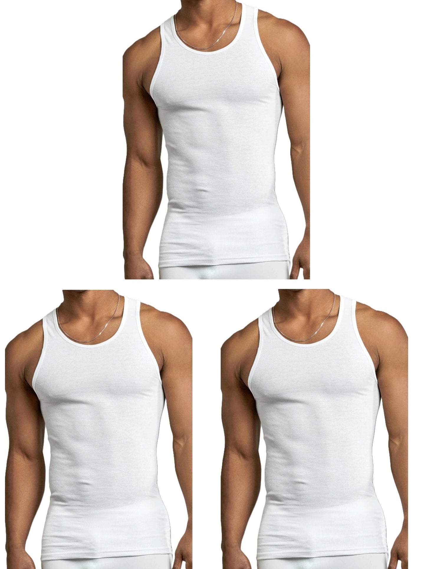 Men's 2 BLACK / 1 GREY Cotton Shirt - product view 4
