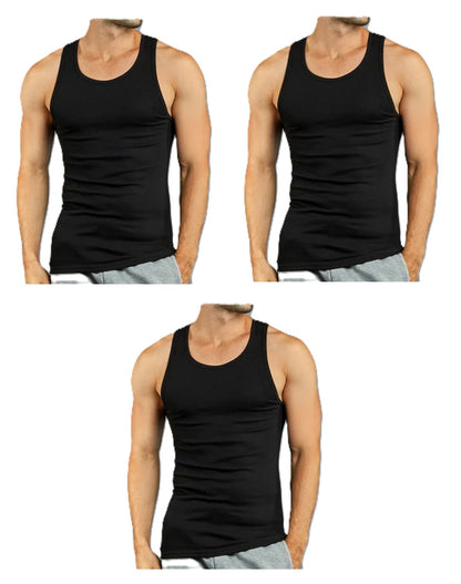 Men's Solid Color Tank Top - Classic Neck Sleeveless 898789