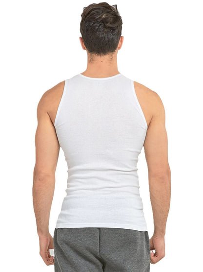 Men's Solid Color Tank Top - Classic Neck Sleeveless 898789