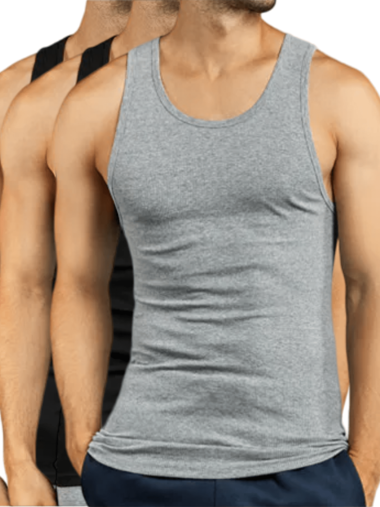 Men's Multicolor Cotton Tank Top - product view 9
