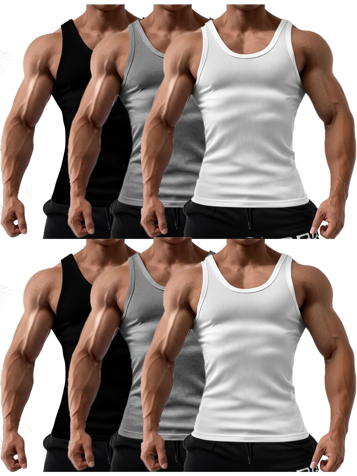 Men's Solid Color Tank Top - Sleeveless 686373