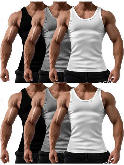 Men's Solid Color Tank Top - Sleeveless 686373