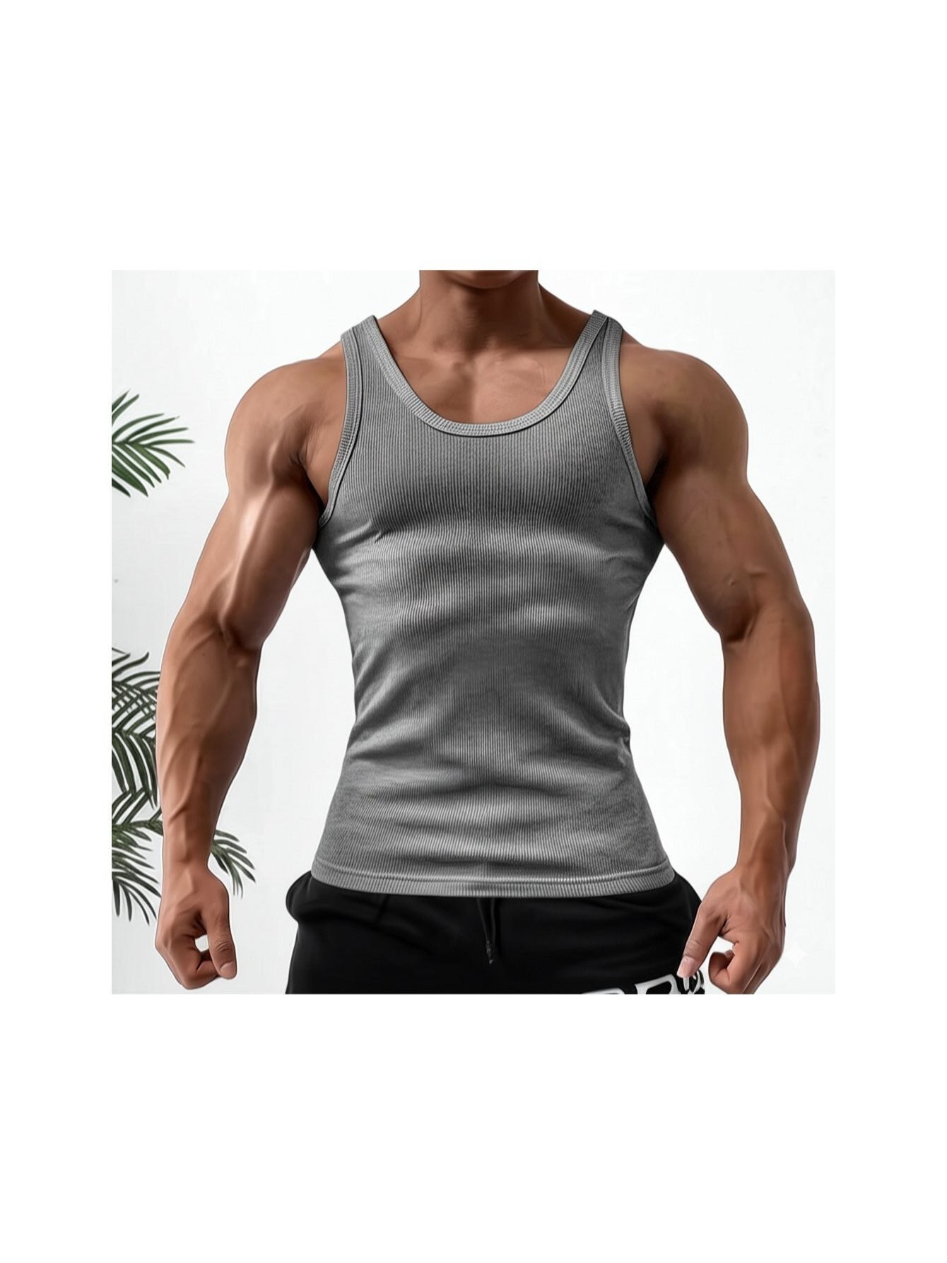 Men's Solid Color Tank Top - Sleeveless 686373