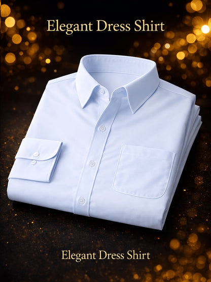Men's Regular Fit Casual Button Shirts Long Sleeve Stretch Breathable Wrinkle - product view 13