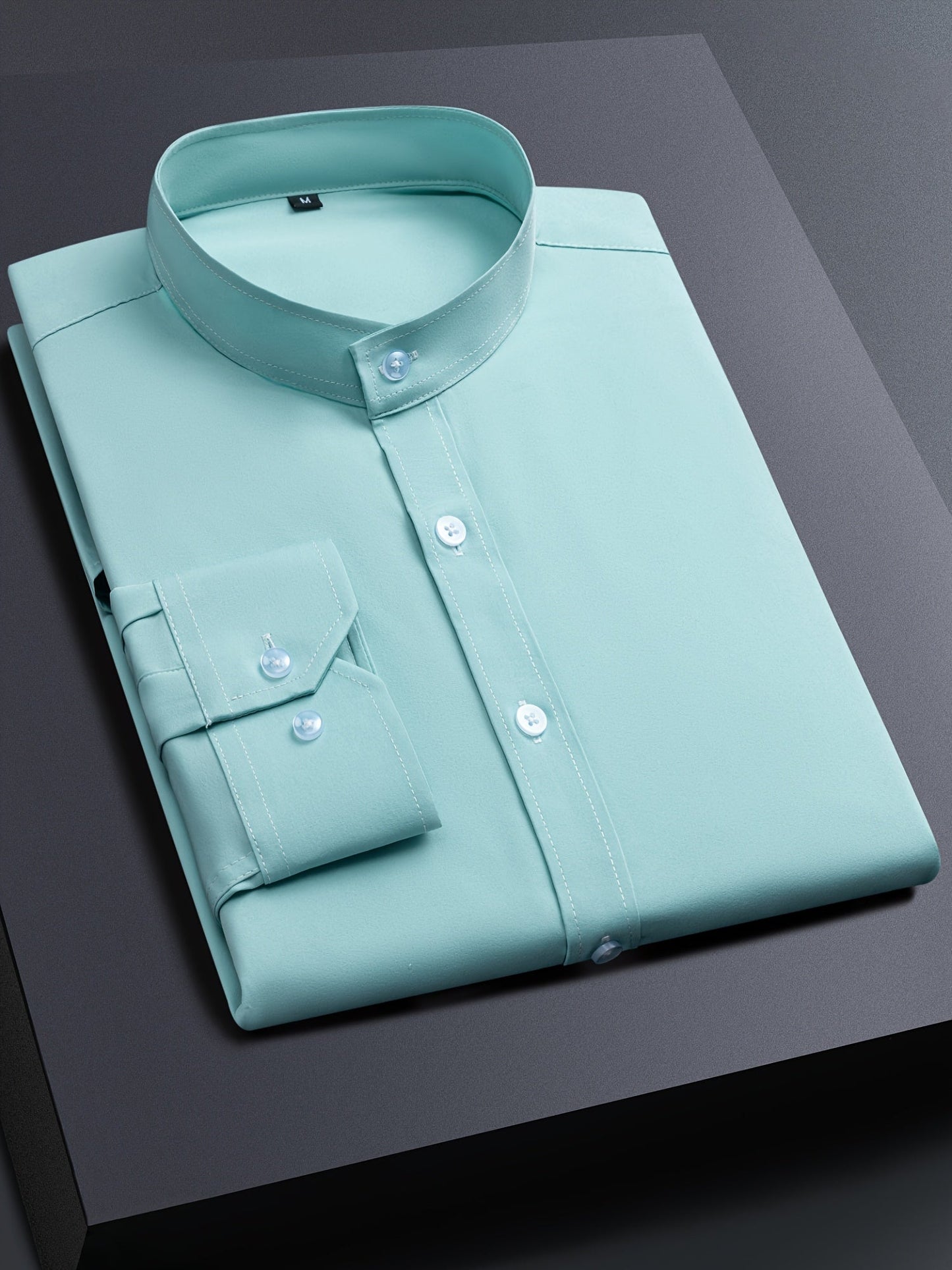 Men's Light Green Long-Sleeve Shirt - product view 15