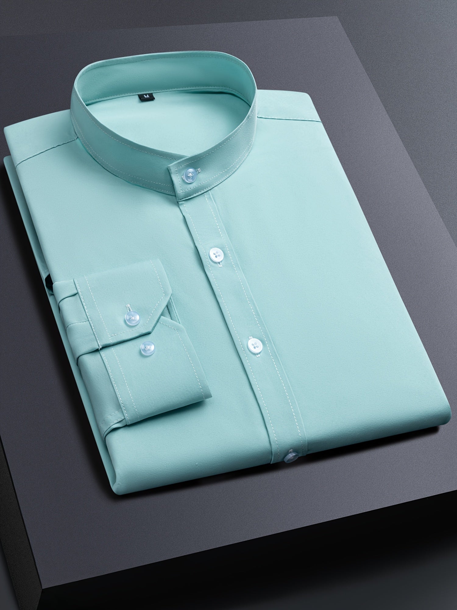 Men's Light Green Long-Sleeve Shirt - product view 15