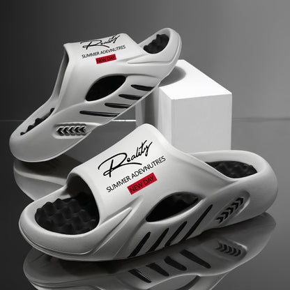Men's Black Striped Shoes - product view 2