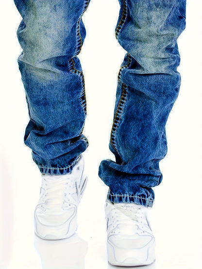 Men's Straight Leg Jeans - Classic Wash Clean Finish