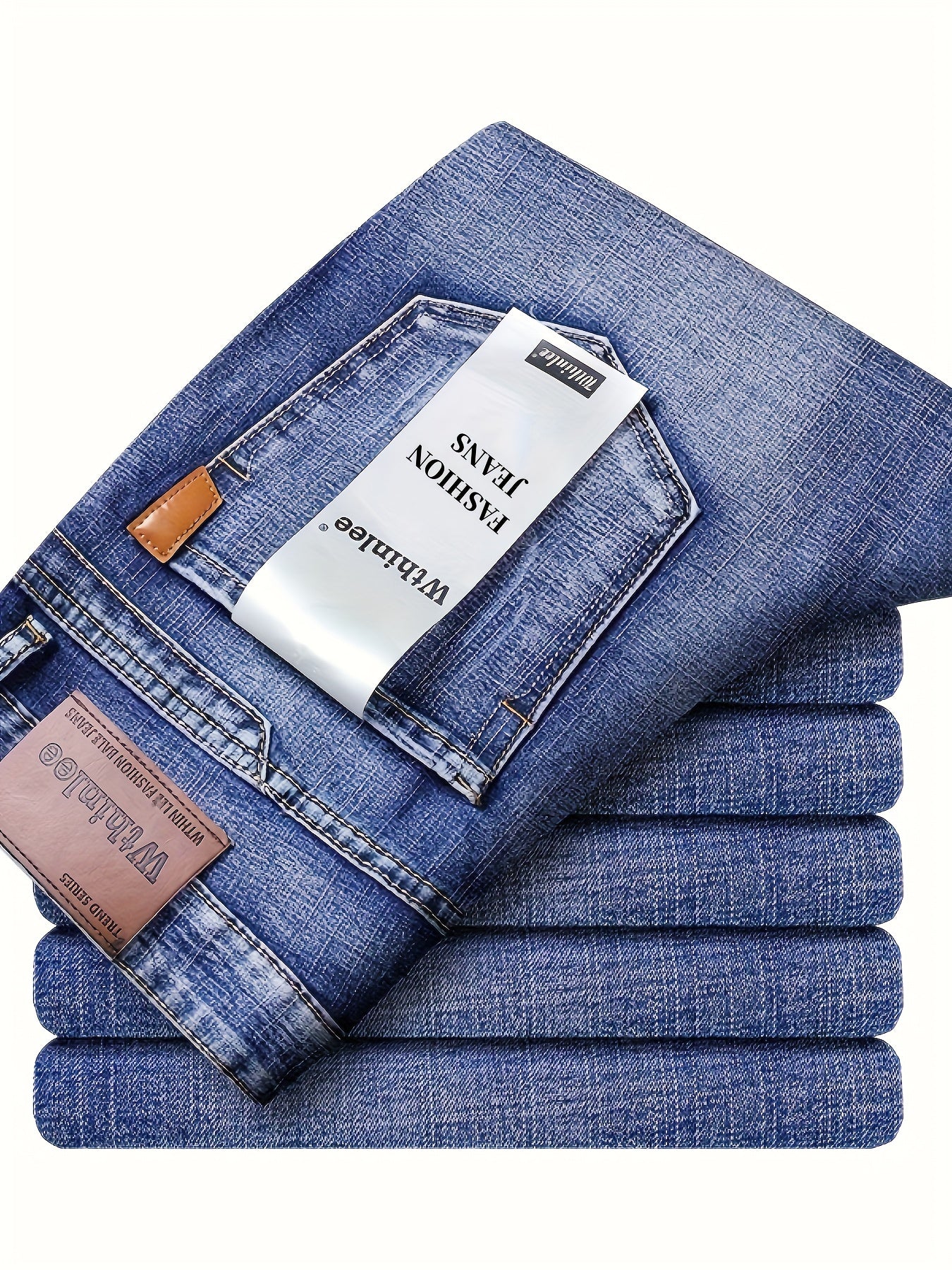 Men's Straight Leg Jeans - Classic Wash Clean Finish Weekend