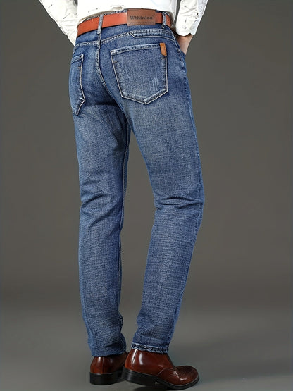 Men's Straight Leg Jeans - Classic Wash Clean Finish Weekend