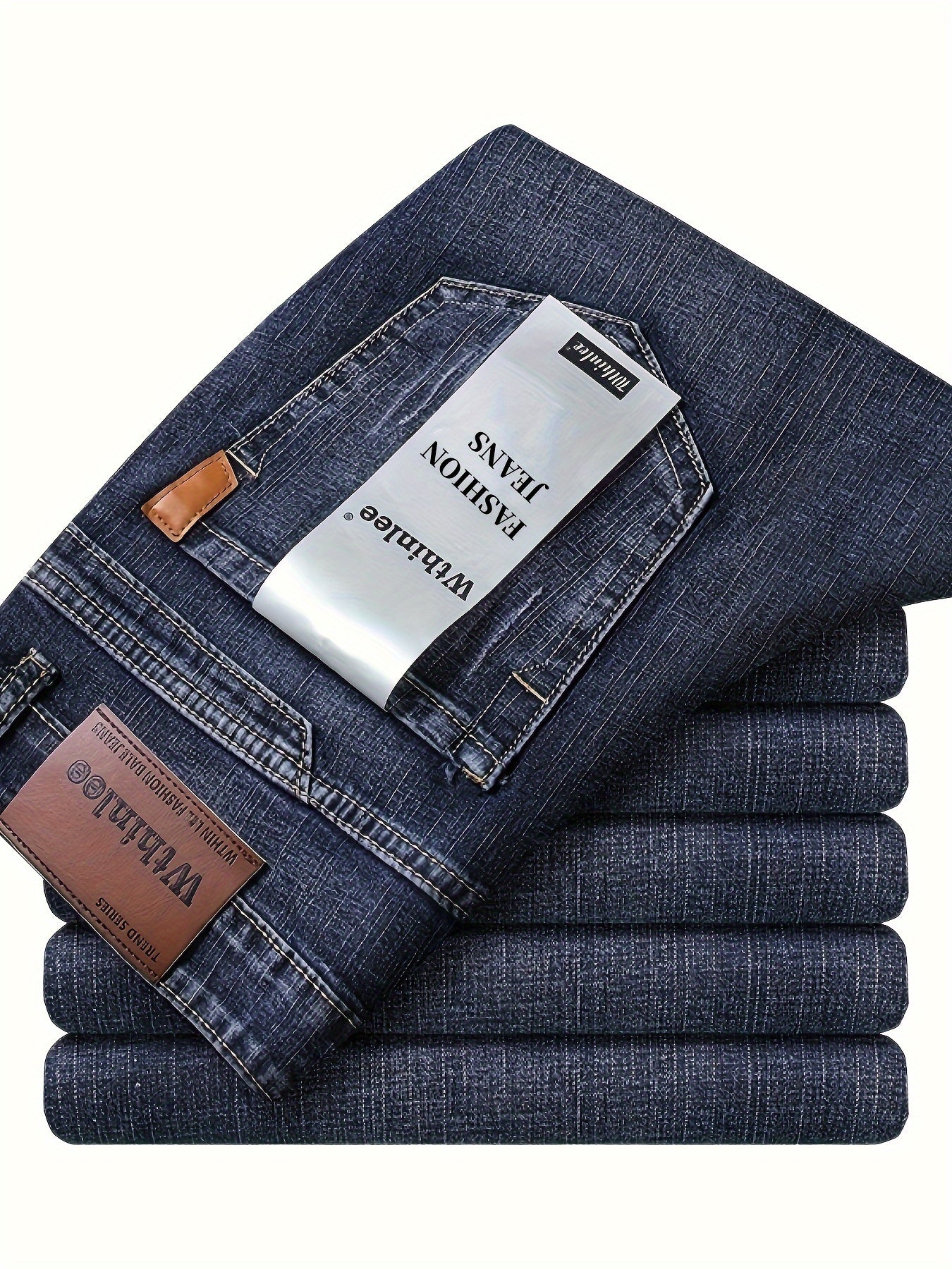 Men's Straight Leg Jeans - Classic Wash Clean Finish Weekend