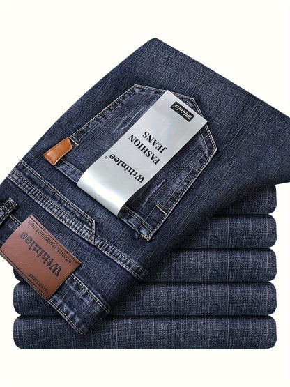 Men's Straight Leg Jeans - Classic Wash Clean Finish Weekend