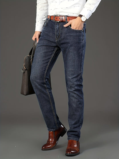 Men's Straight Leg Jeans - Classic Wash Clean Finish Weekend