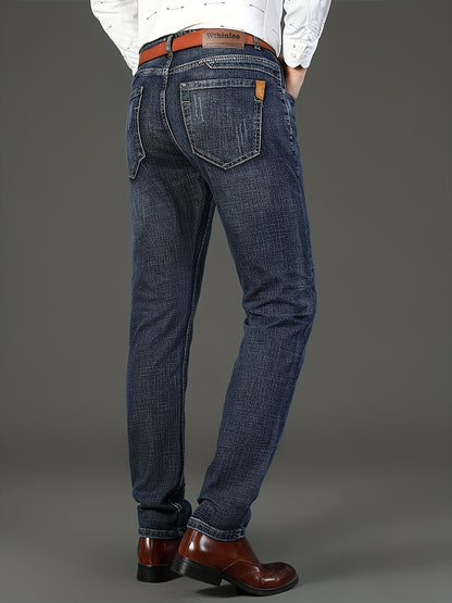 Men's Straight Leg Jeans - Classic Wash Clean Finish Weekend