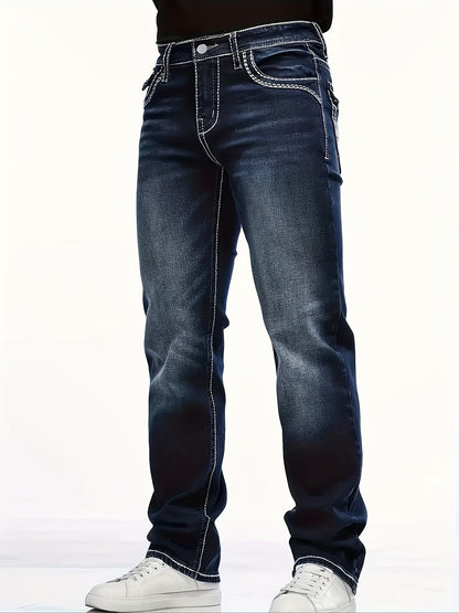 Men's Dark Blue Jeans - product view 3