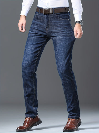Men's Straight Leg Jeans - Vintage Wash Clean Finish