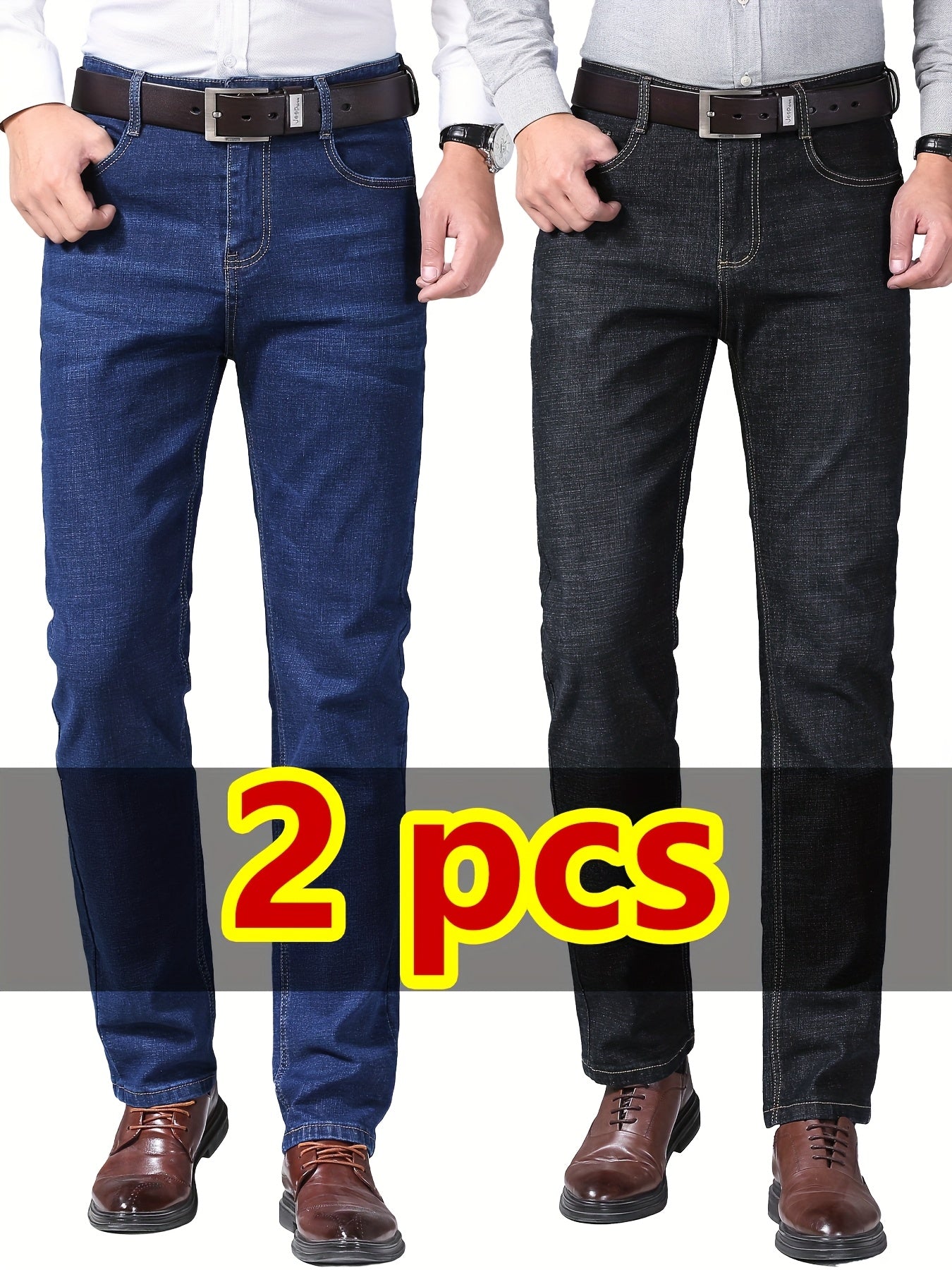 Men's 2 Pack Denim Jeans - product view 7
