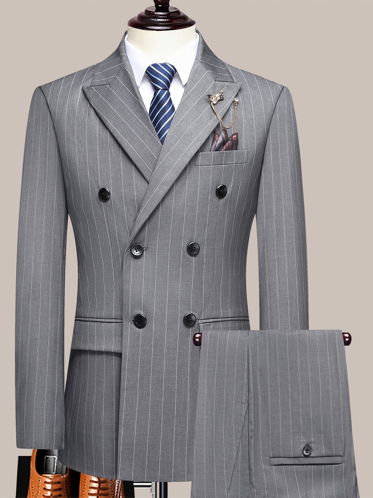 Men's Suit Set - Tailored Formal Style 805925