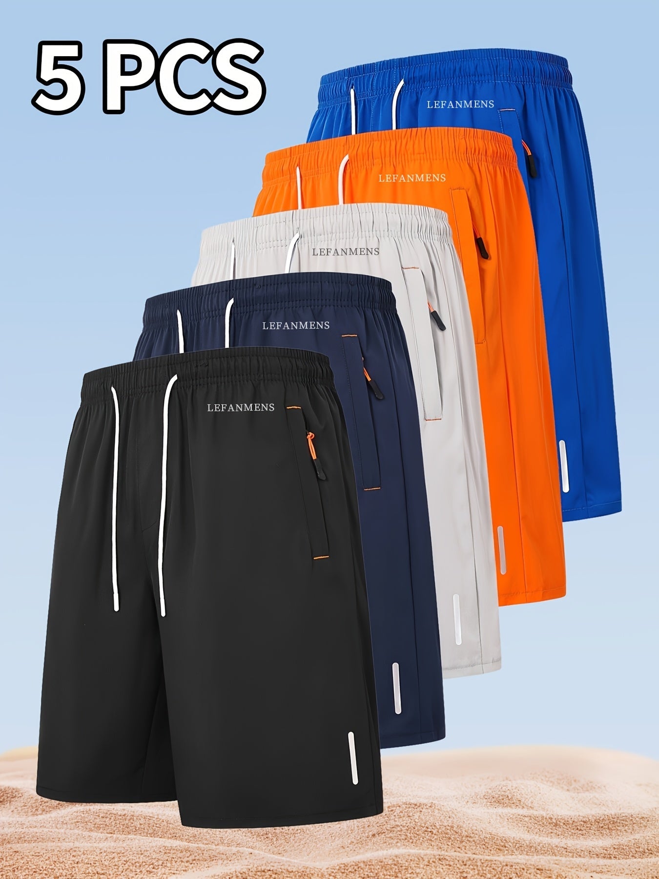 Men's Mixed colors Polyester Shorts - product view 14